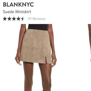 BlankNYC suede miniskirt